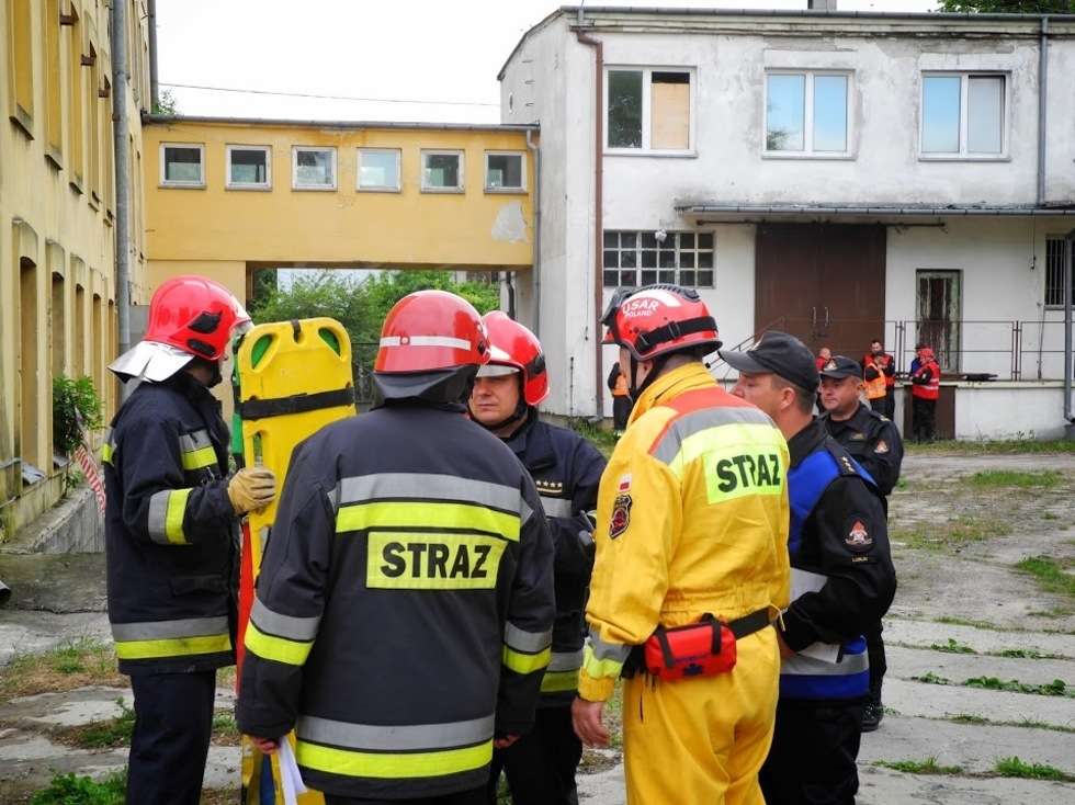  Strażacy ćwiczą na wypadek katastrofy (zdjęcie 7) - Autor: Tomasz Baran / KW PSP Lublin