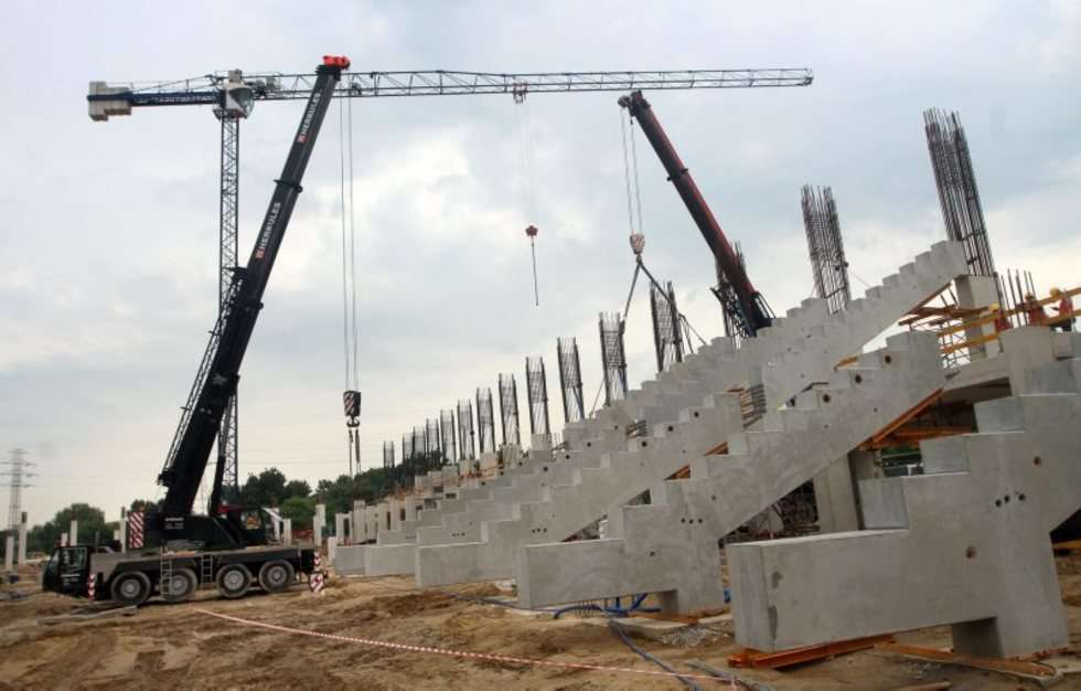  Boniek na budowie stadionu w Lublinie  - Autor: Wojciech Nieśpiałowski