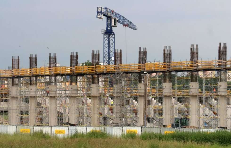  Boniek na budowie stadionu w Lublinie (zdjęcie 8) - Autor: Wojciech Nieśpiałowski