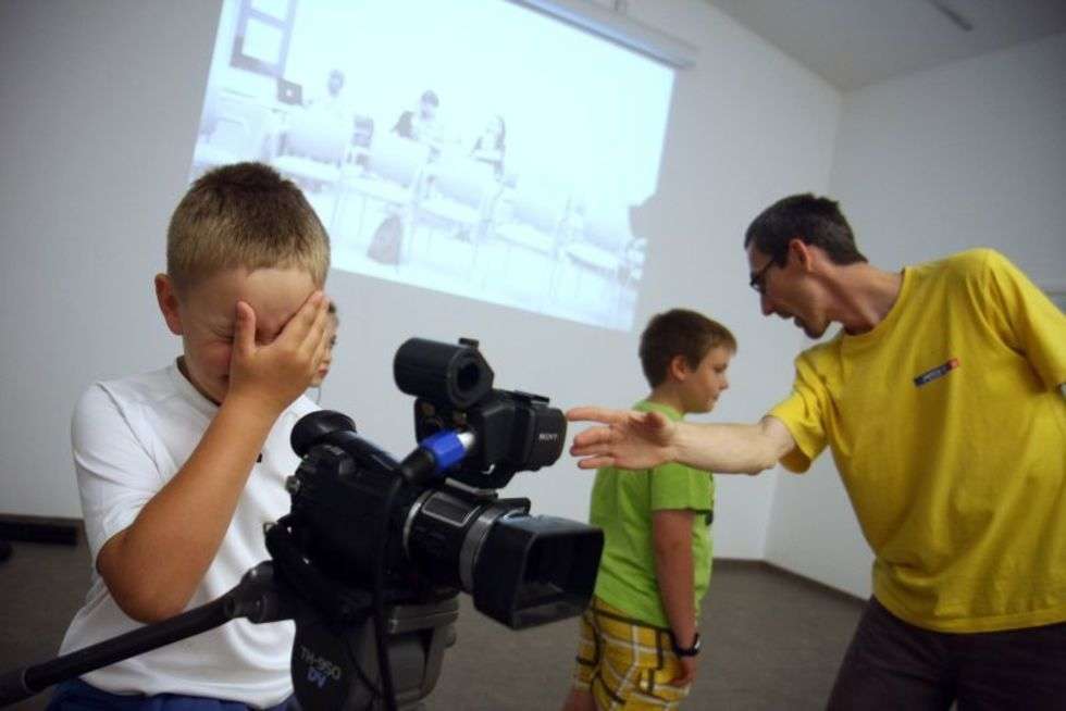  Warsztaty filmowania dla dzieci w Biblio (zdjęcie 10) - Autor: Jacek Świerczyński