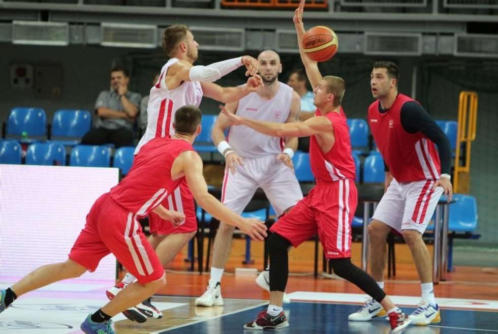  Koszykówka - trening Reprezentacji Polski w hali Globus (zdjęcie 5) - Autor: Wojciech Nieśpiałowski