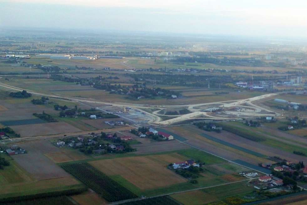  Krzyżówka w okolicach starego lotniska w Świdniku - trasa w kierunku Piask