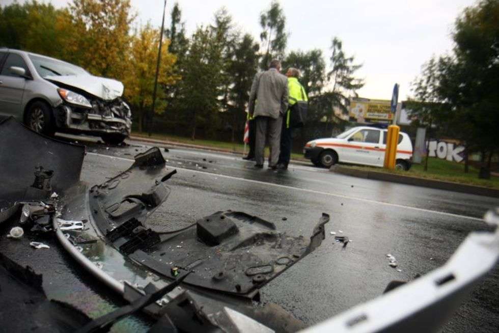  Wypadek autobusu z autem osobowym (zdjęcie 9) - Autor: Jacek Świerczyński