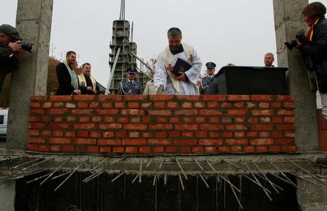 Wmurowanie kamienia węgielnego pod nowy komisariat w Lublinie