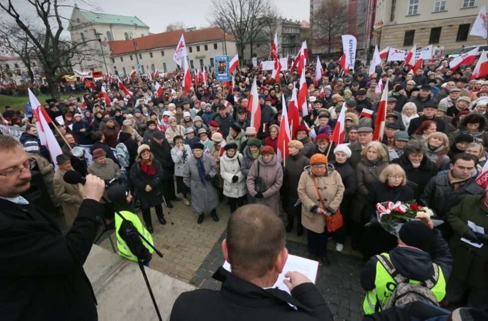  Lublin - marsz w obronie TV Trwam (zdjęcie 11) - Autor: Wojciech Nieśpiałowski
