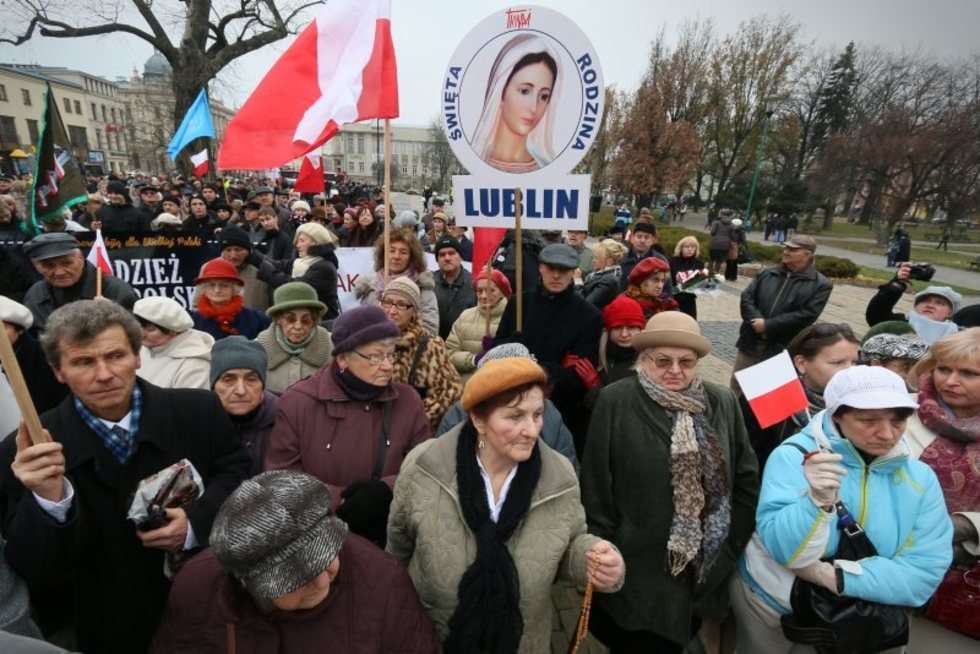  Lublin - marsz w obronie TV Trwam (zdjęcie 13) - Autor: Wojciech Nieśpiałowski