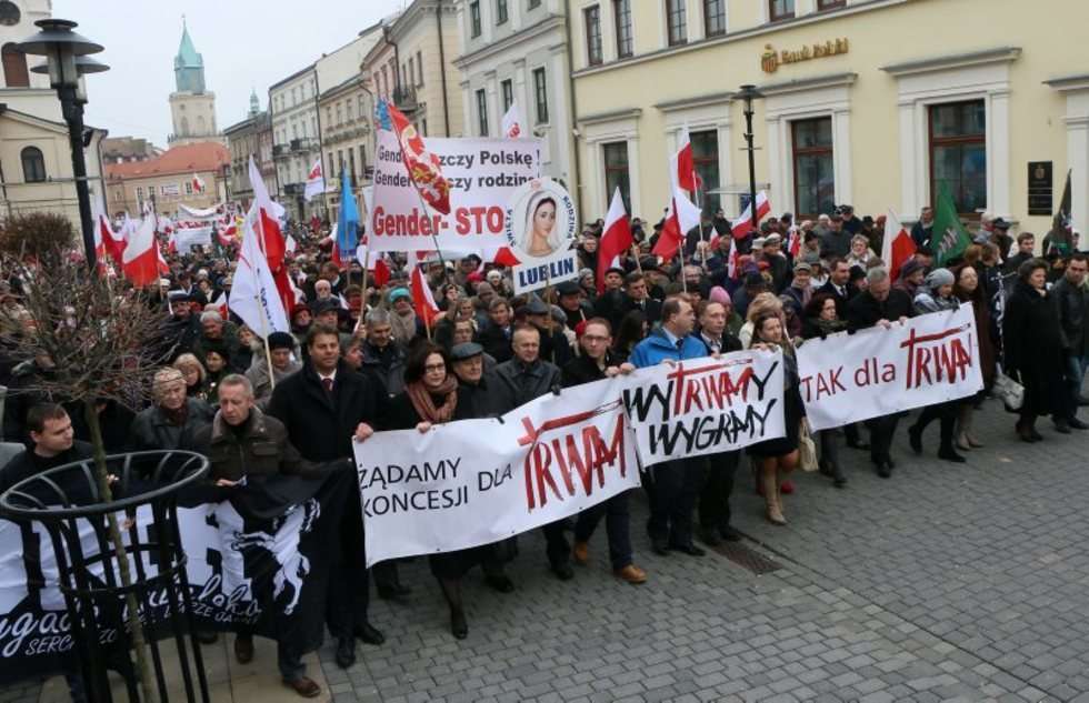 Lublin - marsz w obronie TV Trwam (zdjęcie 16) - Autor: Wojciech Nieśpiałowski