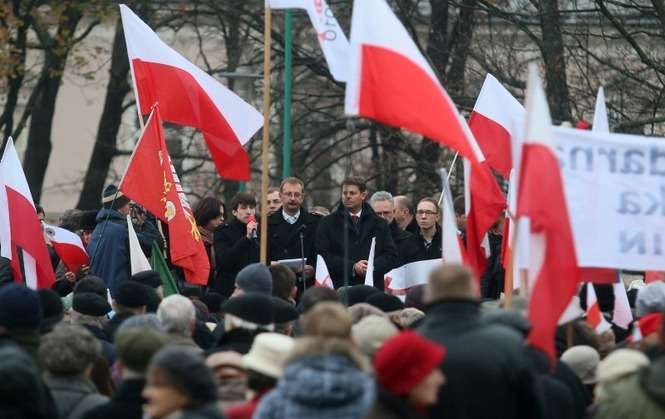 Lublin - marsz w obronie TV Trwam - Autor: Wojciech Nieśpiałowski