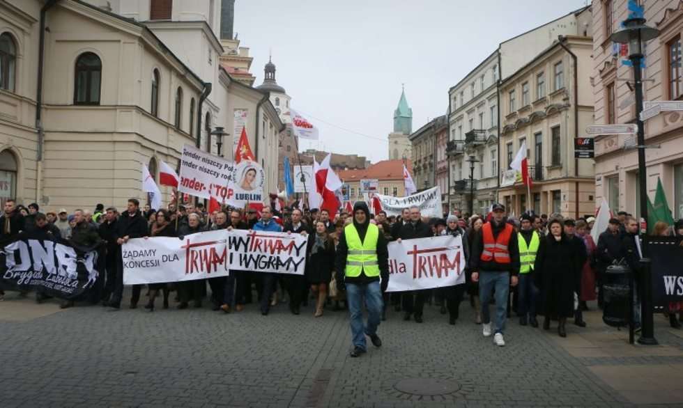  Lublin - marsz w obronie TV Trwam (zdjęcie 20) - Autor: Wojciech Nieśpiałowski