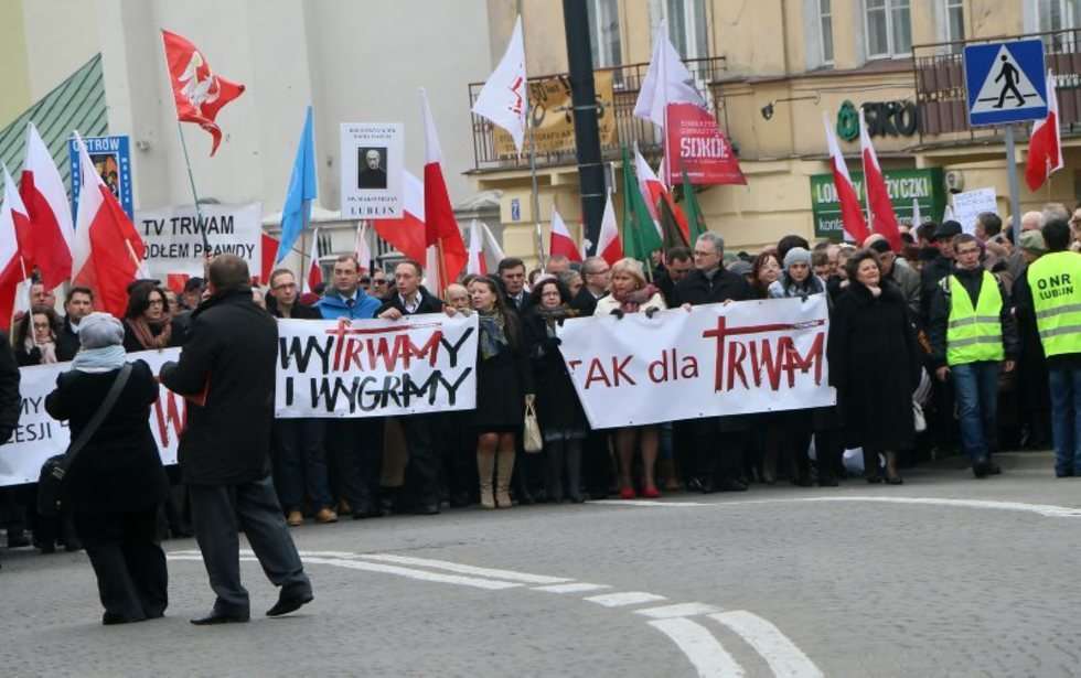  Lublin - marsz w obronie TV Trwam (zdjęcie 28) - Autor: Wojciech Nieśpiałowski