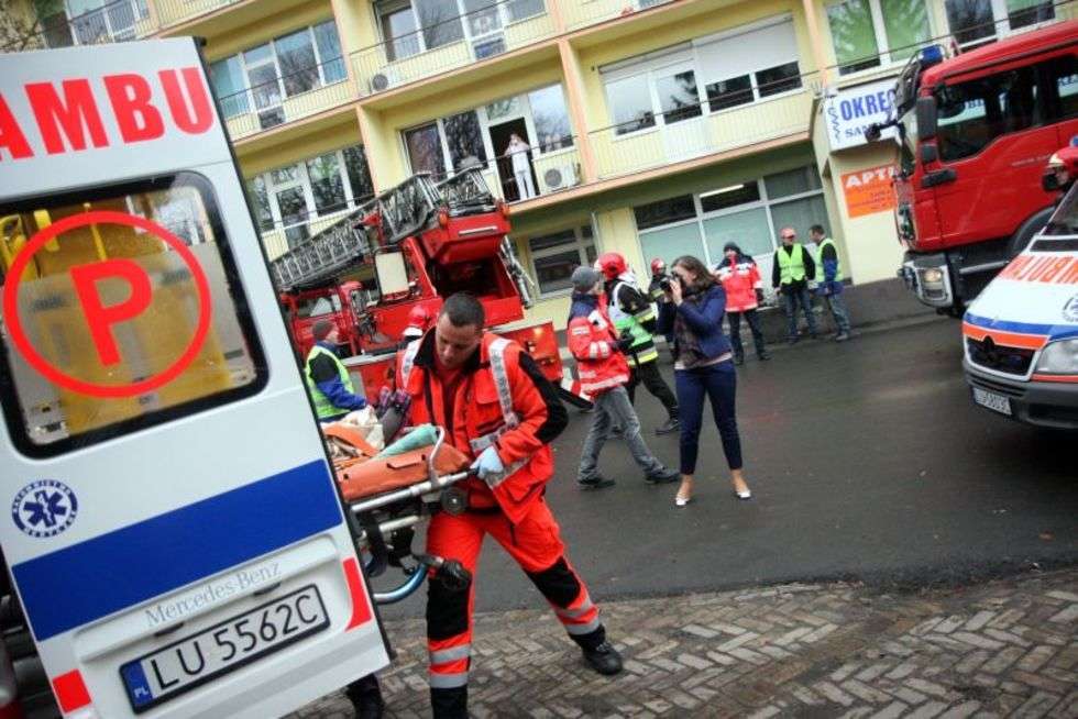  Ćwiczenia ratunkowe w Szpitalu Kolejowym (zdjęcie 5) - Autor: Jacek Świerczyński