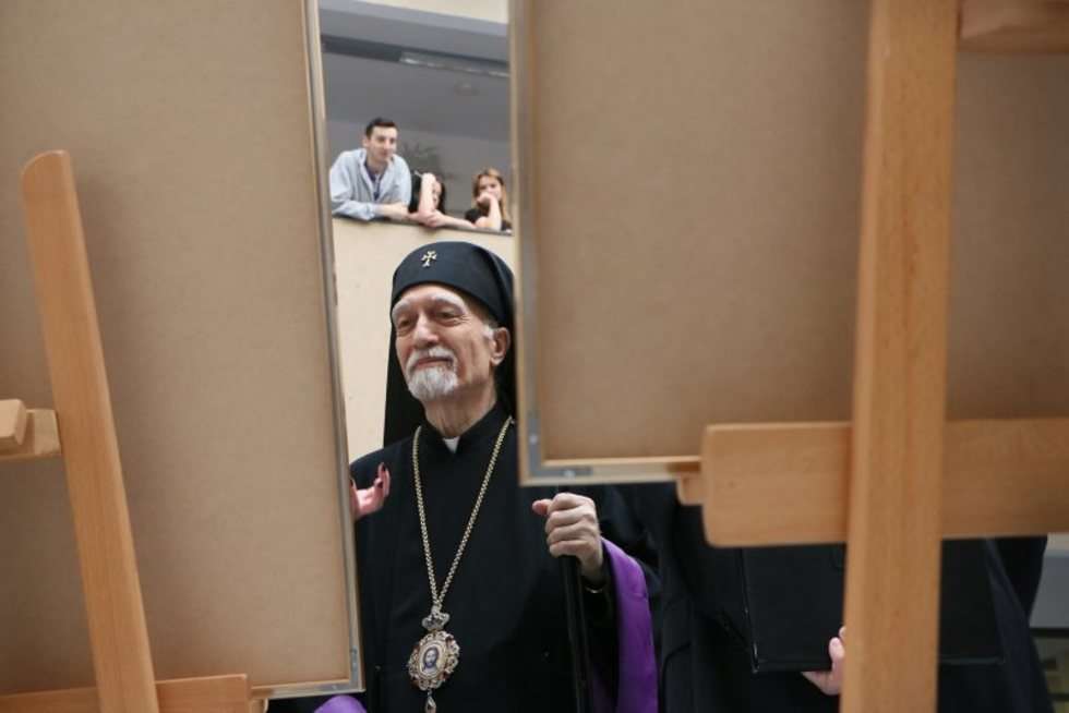  Patriarcha Nerses Bedros XIX na KUL (zdjęcie 1) - Autor: Wojciech Nieśpiałowski