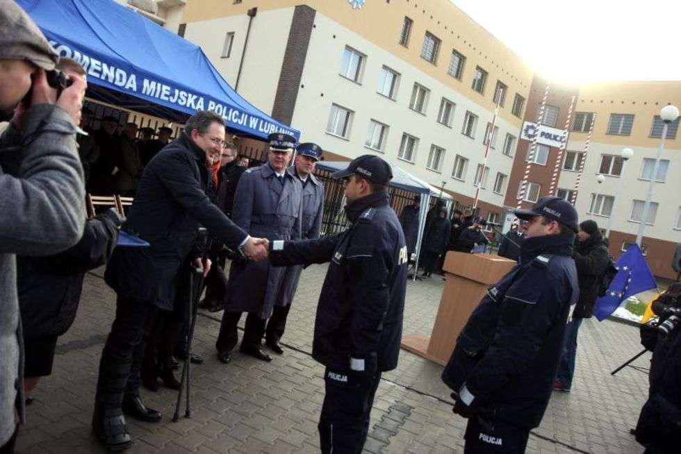  Otwarcie VII Komisariatu Policji w Lublinie (zdjęcie 7) - Autor: Jacek Świerczyński