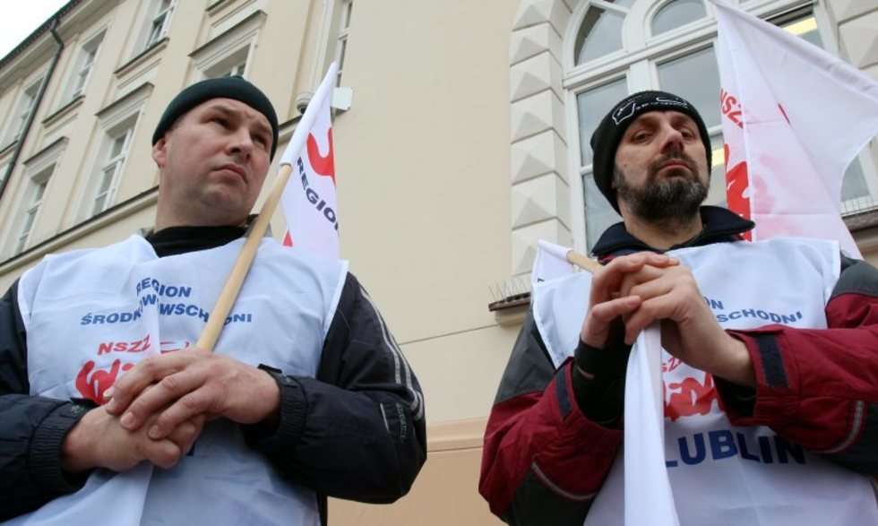  Pikieta Solidarności w obronie związkowca  (zdjęcie 12) - Autor: Dorota Awiorko - Klimek