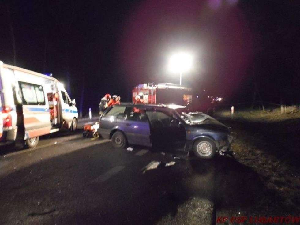  Wypadek w Czerwonce (zdjęcie 3) - Autor: KP PSP Lubartów