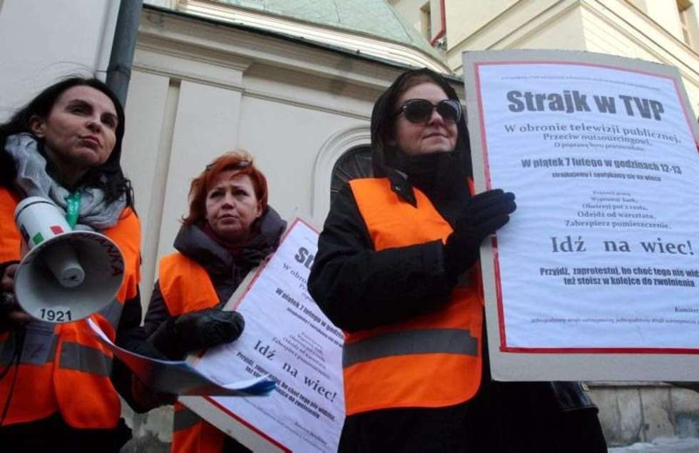  Protest pracowników TVP (zdjęcie 12) - Autor: Dorota Awiorko - Klimek