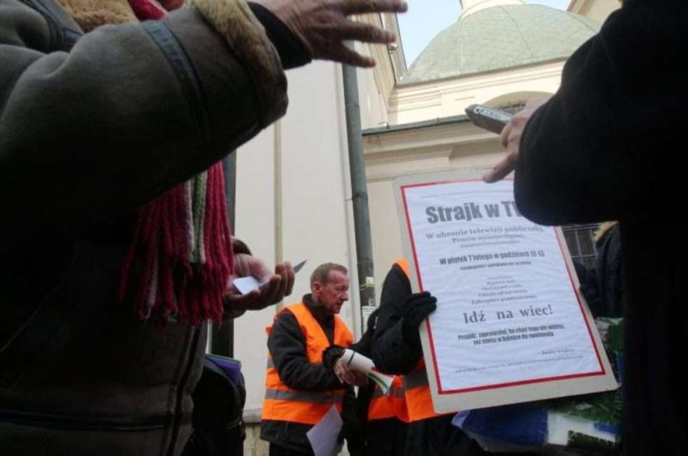 Protest pracowników TVP (zdjęcie 13) - Autor: Dorota Awiorko - Klimek