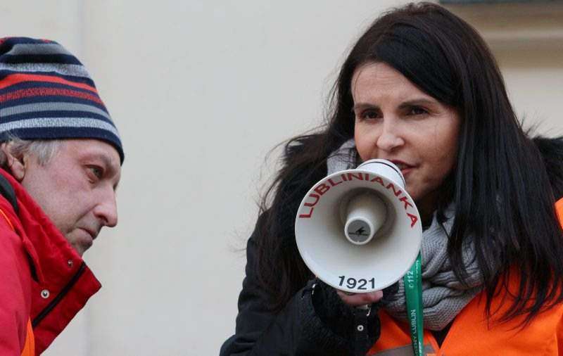 Protest pracowników TVP - Autor: Dorota Awiorko - Klimek