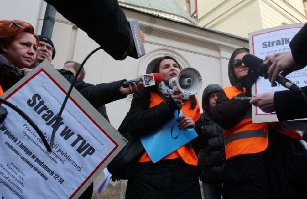  Protest pracowników TVP (zdjęcie 3) - Autor: Dorota Awiorko - Klimek