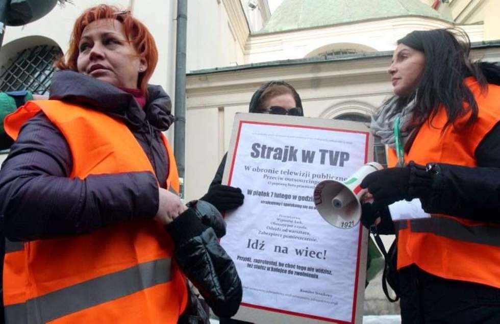  Protest pracowników TVP (zdjęcie 4) - Autor: Dorota Awiorko - Klimek
