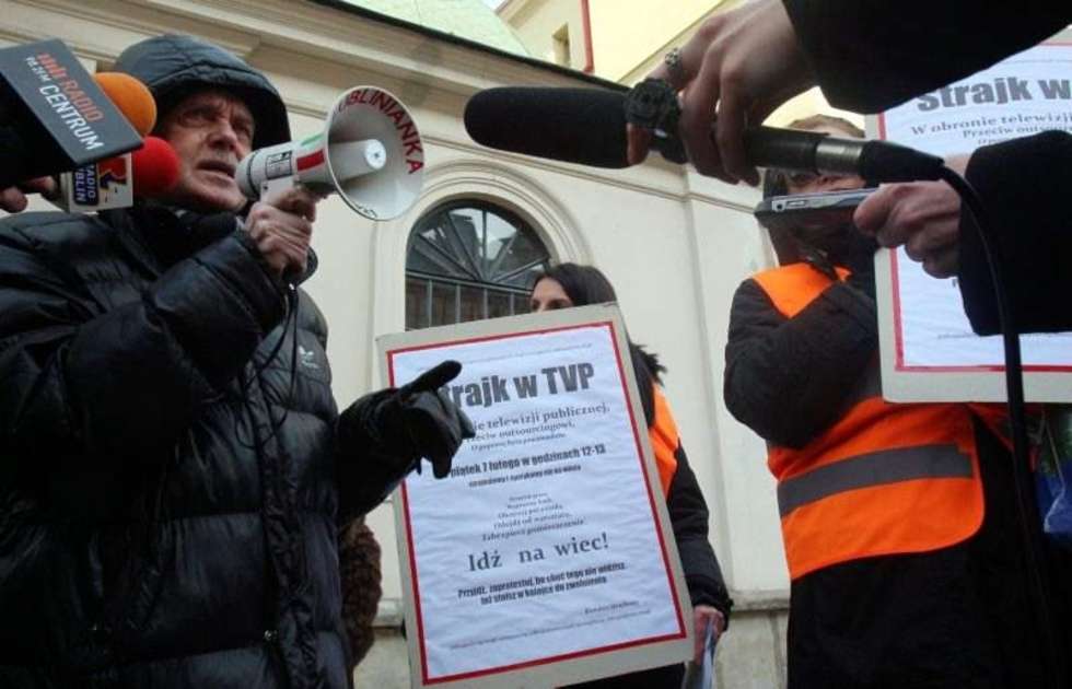  Protest pracowników TVP (zdjęcie 8) - Autor: Dorota Awiorko - Klimek