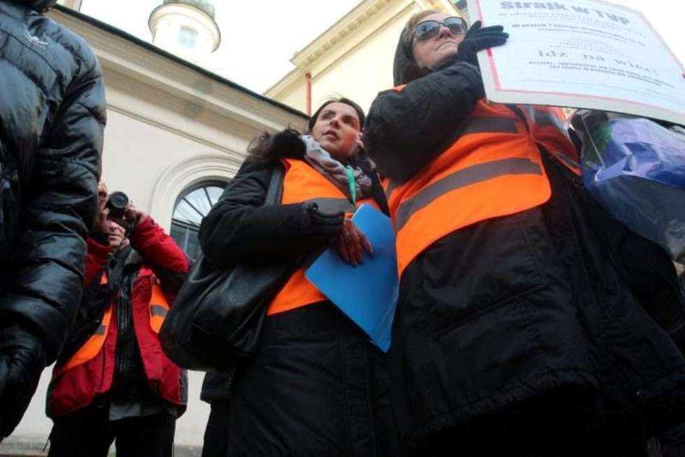  Protest pracowników TVP (zdjęcie 9) - Autor: Dorota Awiorko - Klimek