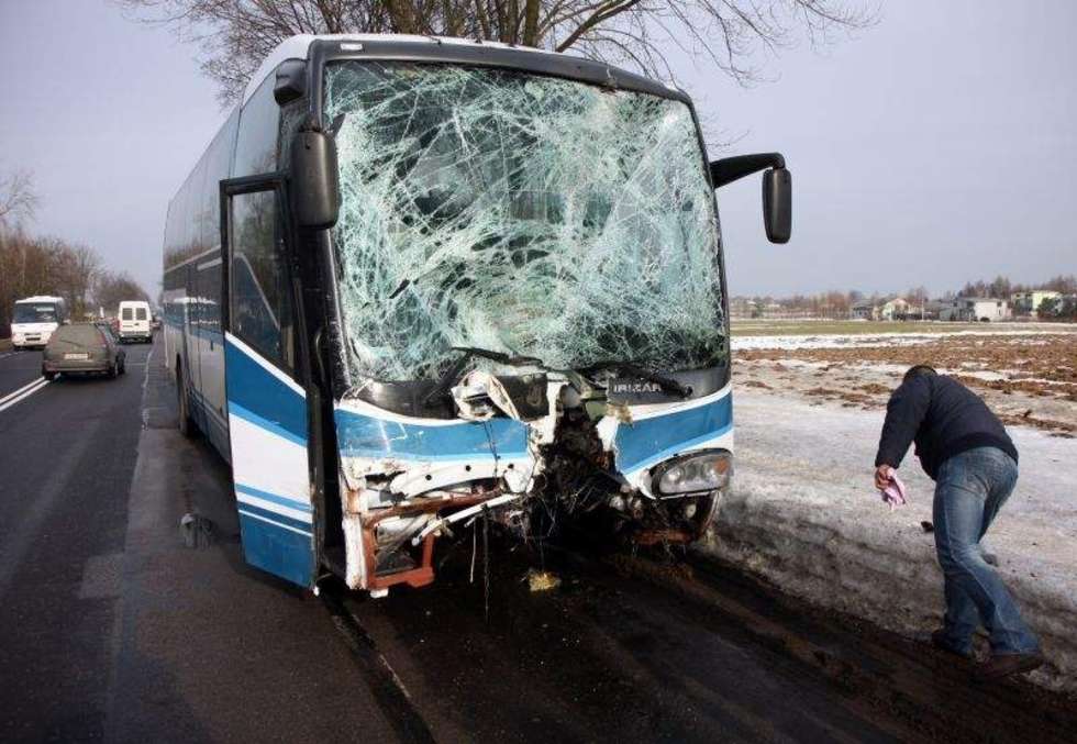  Wypadek autokaru w Trojaczkowicach