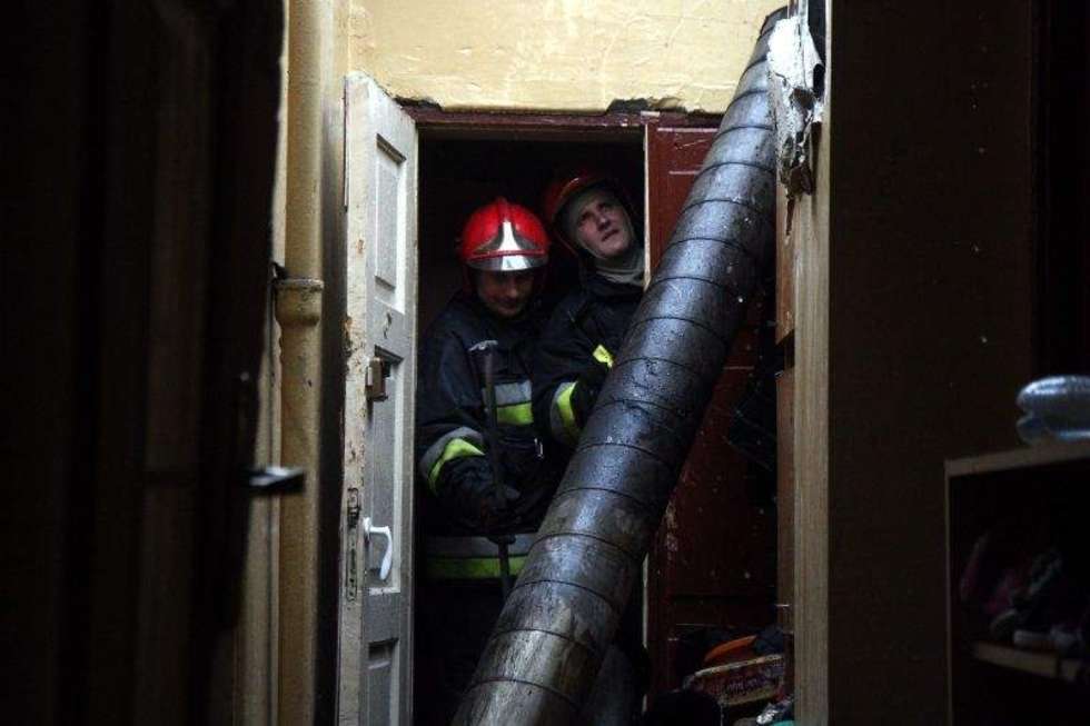  Pożar na ul. Pawiej w Lublinie