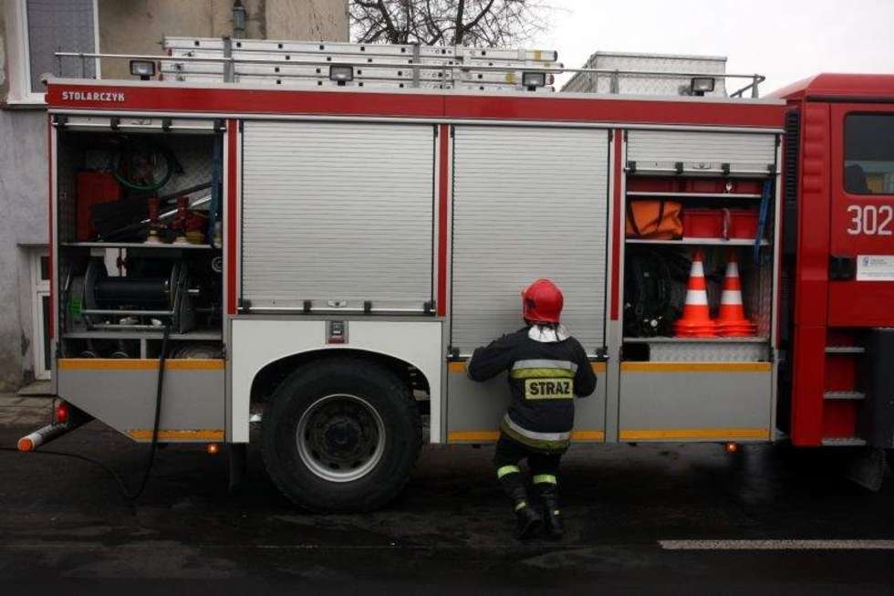  Pożar na ul. Pawiej w Lublinie