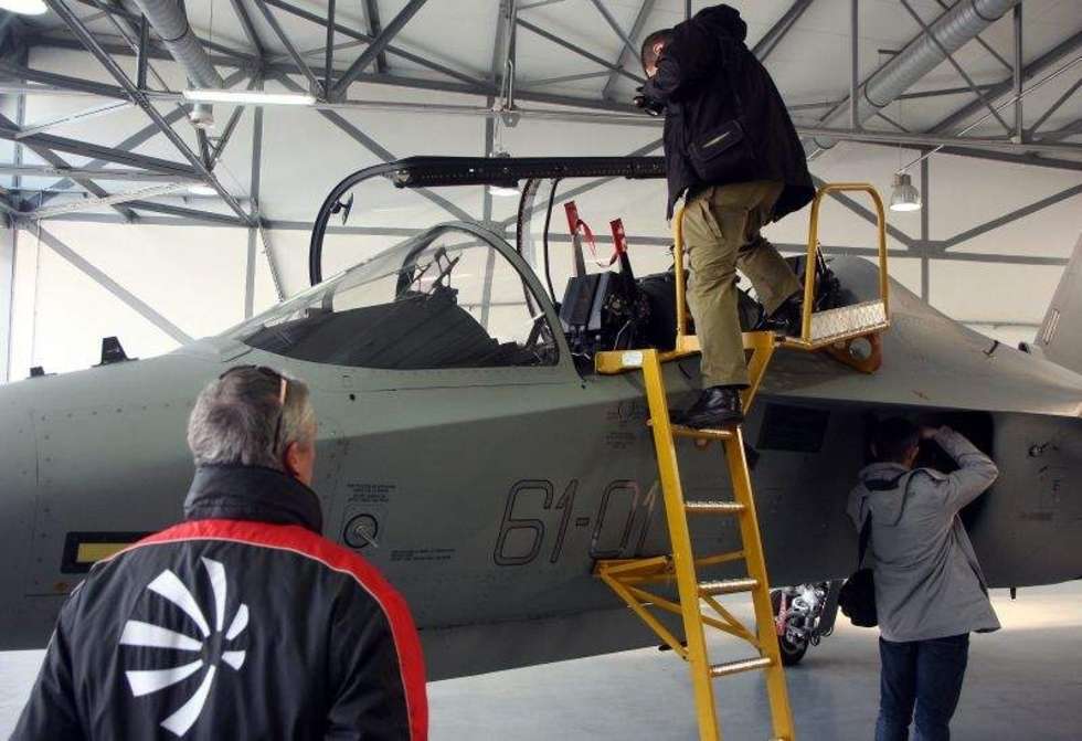  Prezentacja szkoleniowego odrzutowca M-346 Master w Dęblinie