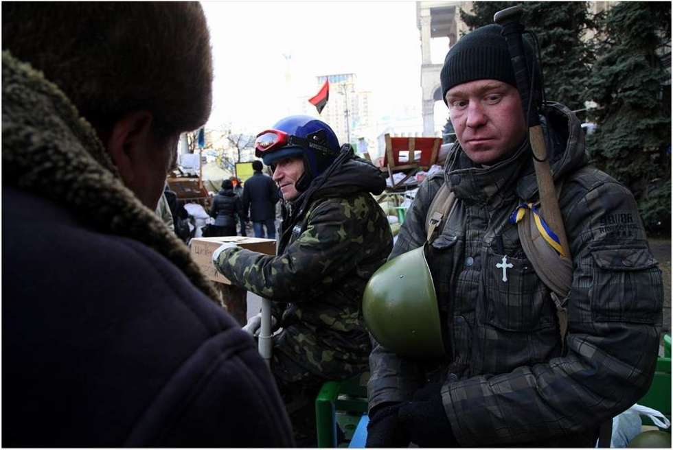  Plac Niepodległości w Kijowie na Ukrainie. Zdjęcia z Majdanu (zdjęcie 22) - Autor: Maks Skrzeczkowski