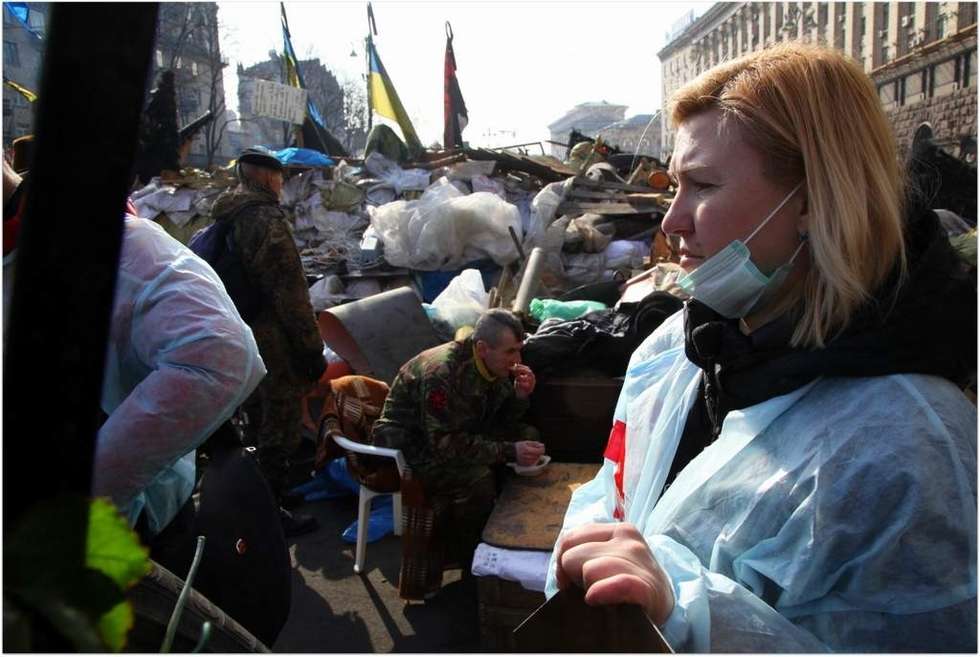  Plac Niepodległości w Kijowie na Ukrainie. Zdjęcia z Majdanu (zdjęcie 5) - Autor: Maks Skrzeczkowski