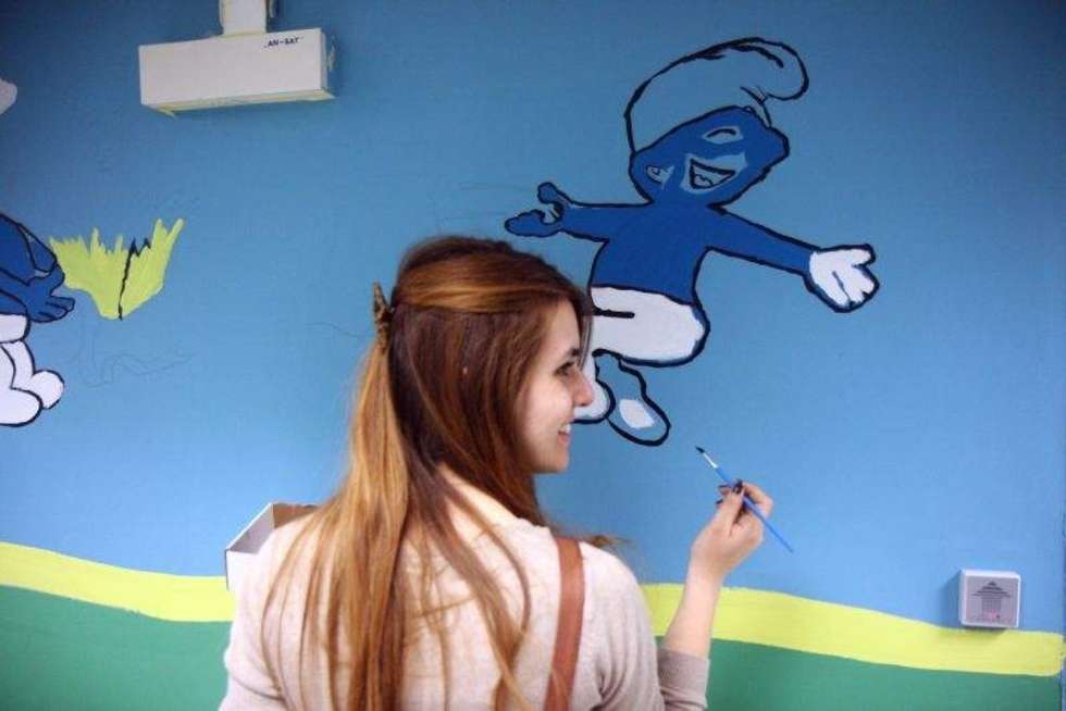  Malowanie w Dziecięcym Szpitalu Klinicznym