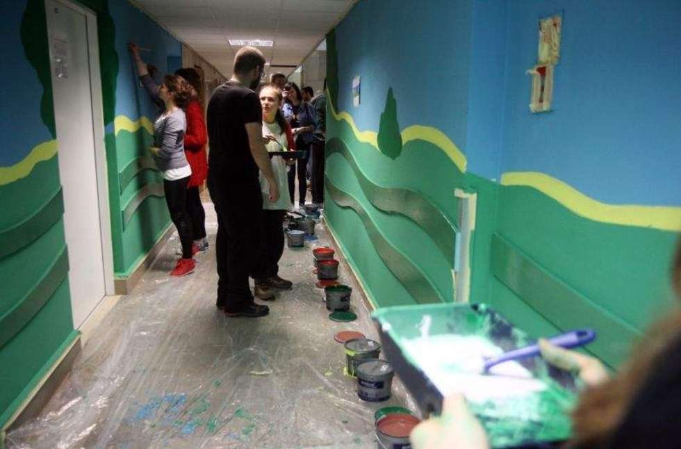  Malowanie w Dziecięcym Szpitalu Klinicznym
