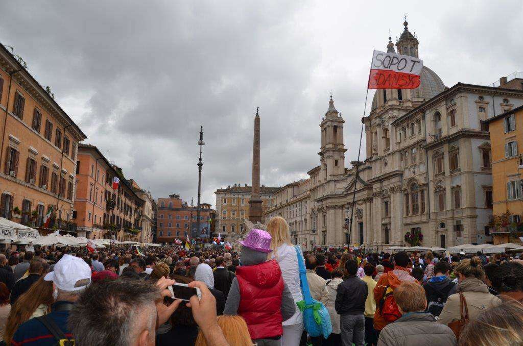 Kanonizacja Jana Pawła II: Tłumy w Rzymie