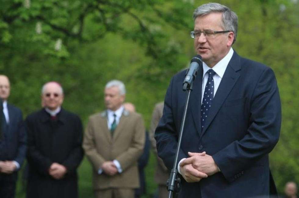  Prezydent Komorowski posadził Dąb Wolności w Lublinie (zdjęcie 17) - Autor: Wojciech Nieśpiałowski