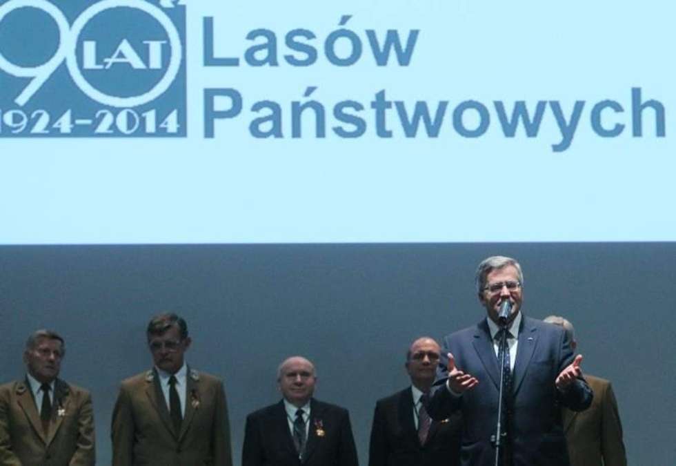  Prezydent Komorowski posadził Dąb Wolności w Lublinie (zdjęcie 10) - Autor: Wojciech Nieśpiałowski
