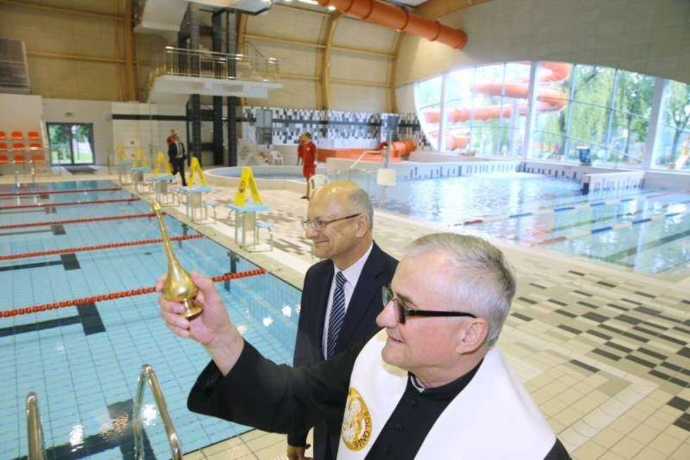  Nowa kryta pływalnia przy ul. Łabędziej została oddana do użytku. Inwestycja kosztowała 20 mln zł. Fot. Maciej Kaczanowski