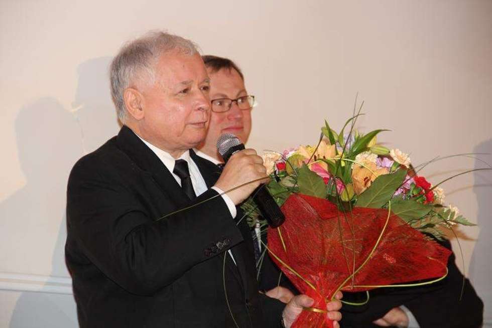  Prezes PiS Jarosław Kaczyński w Białej Podl.  (zdjęcie 12) - Autor: Ewelina Burda 