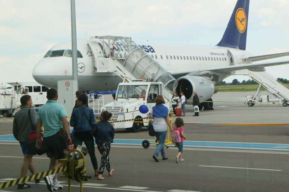  Lufthansa po raz pierwszy na lotnisku Lublin  - Autor: Maciej Kaczanowski