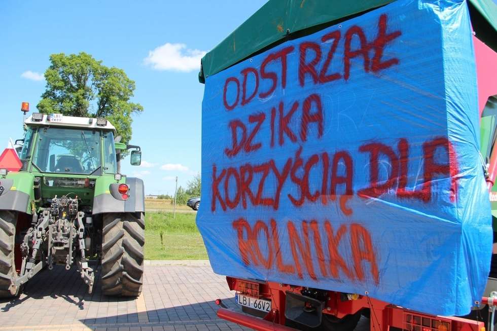  Protest rolników na dwójce  - Autor: Ewelina Burda