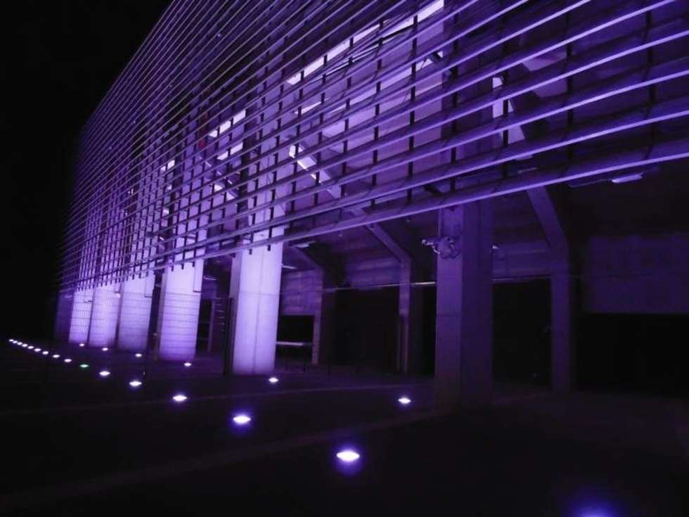  Testy podświetlenia nowego stadionu w Lublinie (zdjęcie 4) - Autor: UM Lublin