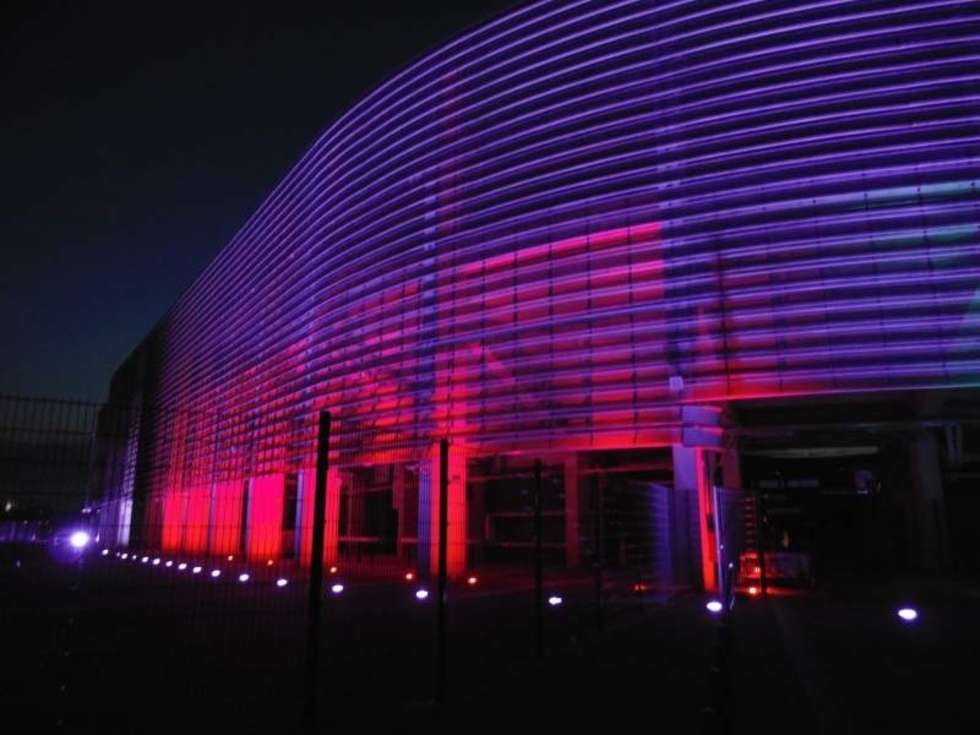  Testy podświetlenia nowego stadionu w Lublinie (zdjęcie 8) - Autor: UM Lublin
