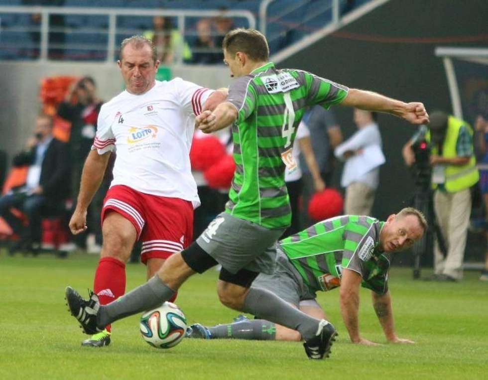  Drużyna Górnika Łęczna pokonała w meczu towarzyskim rozegranym na stadionie Arena Lublin Orły Engela wynikiem 4:3. Fot. Maciej Kaczanowski