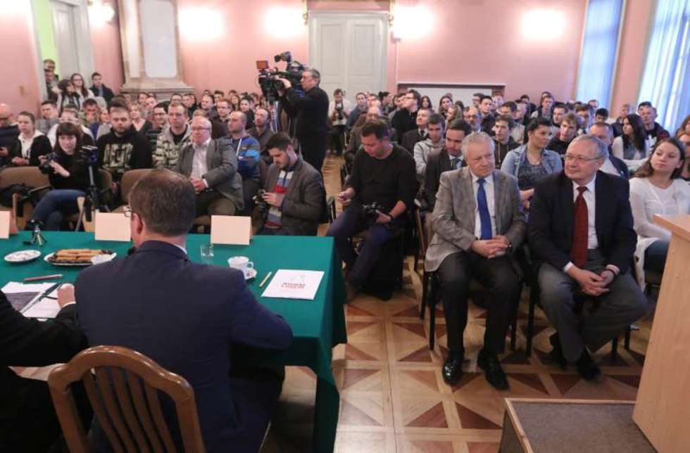  Debata kandydatów na prezydenta Lublina (zdjęcie 8) - Autor: Wojciech Nieśpiałowski