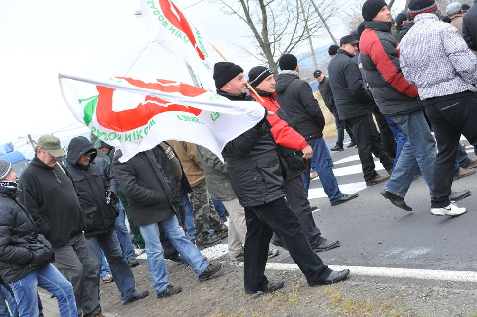  Protest sadowników (zdjęcie 2) - Autor: Małgorzata Suszko