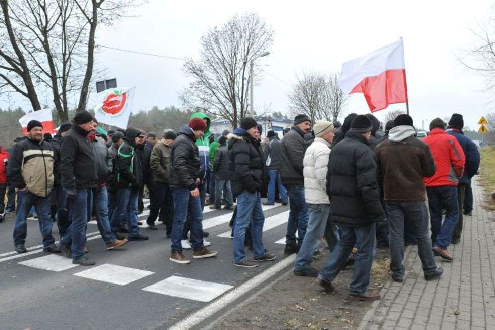  Protest sadowników (zdjęcie 8) - Autor: Małgorzata Suszko