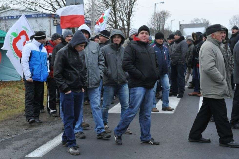 Protest sadowników (zdjęcie 9) - Autor: Małgorzata Suszko