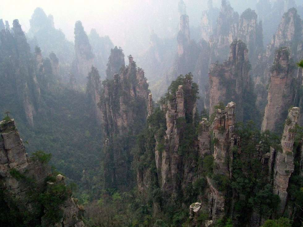  Góry Zhangjiajie Hubei