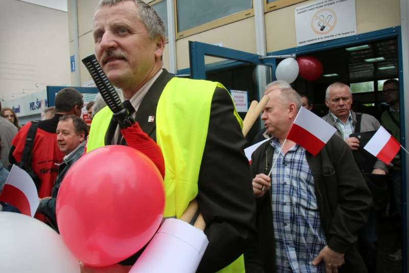 Protest w obronie PZL-Świdnik